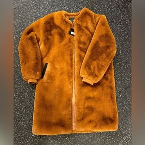 Maje faux fur coat